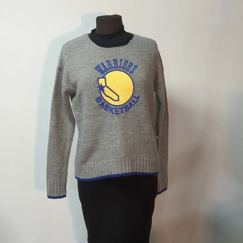 NWT Touch by Alyssa Milano Warriors NBA Sweater, Size Small - Picture 2 of 14